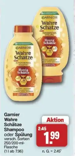 Famila Nord West Garnier Wahre Schätze Shampoo oder Spülung Angebot