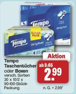 Famila Nord West Tempo Taschentücher Angebot