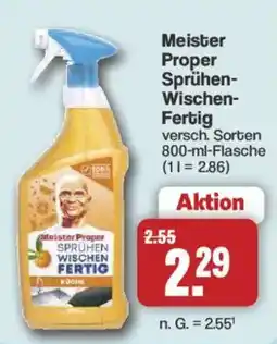 Famila Nord West Meister Proper Sprühen-Wischen-Fertig Angebot
