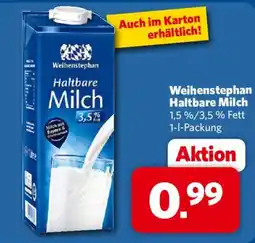 Combi Weihenstephan Haltbare Milch Angebot