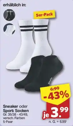 Famila Nord West Sneaker oder Sport Socken Angebot
