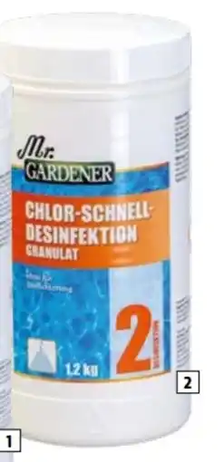 Hagebau Mr. Gardener Chlor-Schnelldesinfektion Angebot