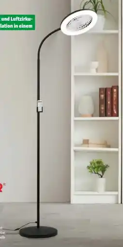 Hagebau Briloner Leuchten Stehleuchte mit Ventilator Angebot