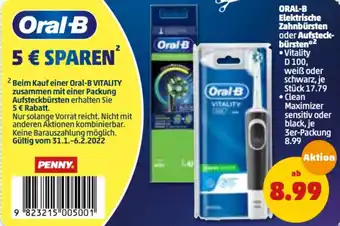 PENNY Oral-B Elektrische Zahnbürsten oder Aufsteckbürsten Angebot