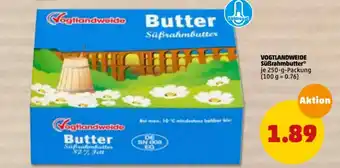 PENNY Vogtlandweide Süẞrahmbutter 250g Angebot