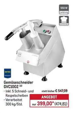 METRO Gemüseschneider GVC1002 Angebot