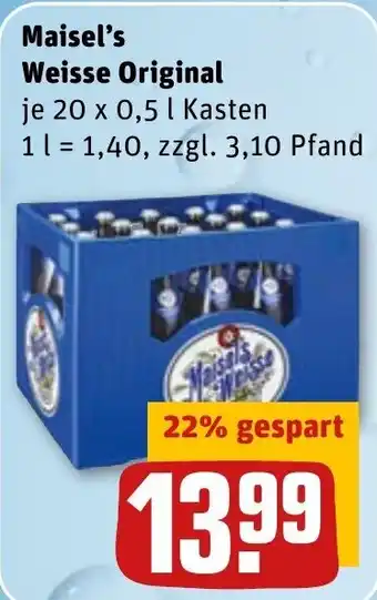 REWE Kaufpark Maisel's Weisse Original 20x0,5L Angebot