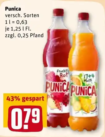 REWE Center Punica 1,25L Angebot