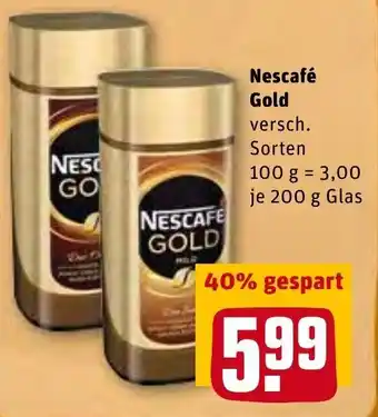 REWE Center Nescafé Gold 200g Glas Angebot