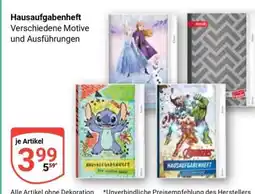 Globus Hausaufgabenheft Angebot