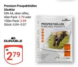 Globus Premium Prospekthüllen Glasklar Angebot