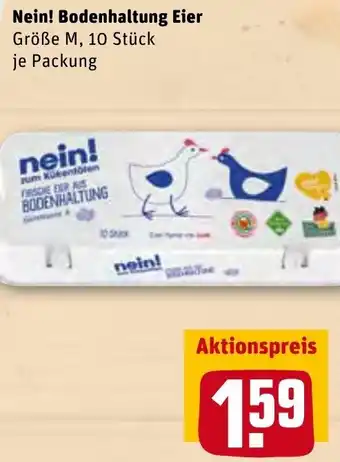 REWE Center Nein! Bodenhaltung Eier Angebot