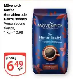 Globus Mövenpick Kaffee gemahlen oder Ganze Bohnen Angebot