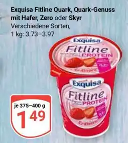 Globus Exquisa Fitline Quark, Quark-Genuss mit Hafer, Zero oder Skyr Angebot
