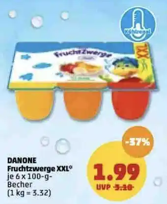 PENNY Danone Fruchtzwerge XXL 6x100g Angebot