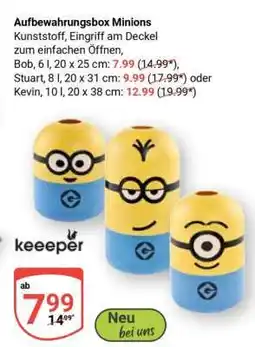 Globus Aufbewahrungsbox minions Angebot