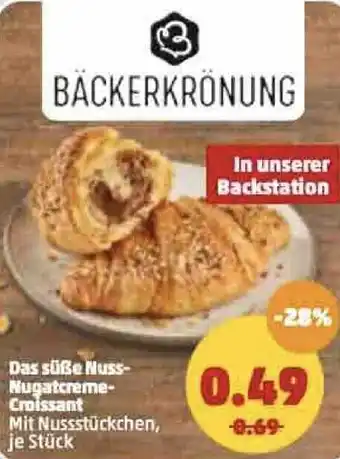 PENNY Das süẞe Nuss-Nugatcreme-Croissant Angebot