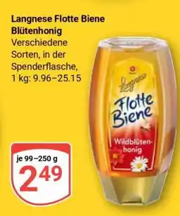 Globus Langnese Flotte Biene Blütenhonig Angebot
