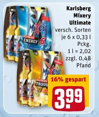 REWE Center Karlsberg Mixery Ultimate 6x0,33L Angebot