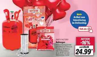 Lidl Ballongas Party Factory Angebot