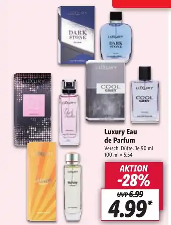 Lidl Luxury Eau de Parfum 100ml Angebot