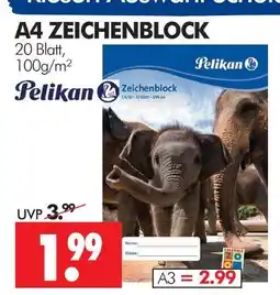 Wreesmann Pelikan a4 zeichenblock Angebot