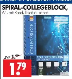Wreesmann Spiral-collegeblock liniert Angebot