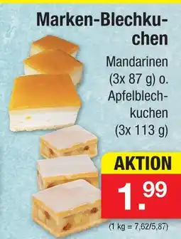 Zimmermann Marken-blechkuchen mandarinen Angebot