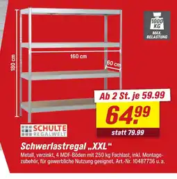 toom Baumarkt Schulte regalwelt schwerlastregal „xxl“ Angebot