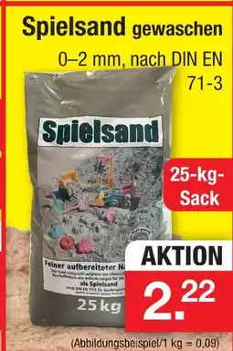 Zimmermann Spielsand Angebot
