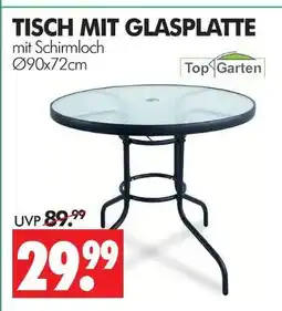 Wreesmann Top garden tisch mit glasplatte Angebot