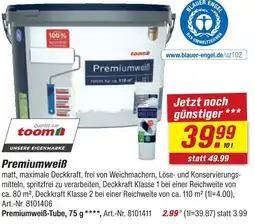 toom Baumarkt Toom premiumweiß Angebot