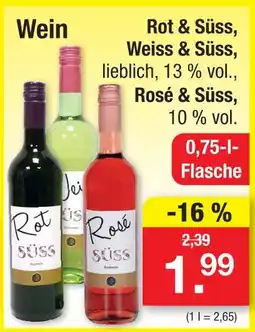Zimmermann Rot & süss Angebot