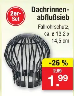 Zimmermann Dachrinnen-abflußsieb Angebot