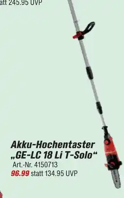 toom Baumarkt Einhell akku-hochentaster ge-lc 18 li t-solo Angebot