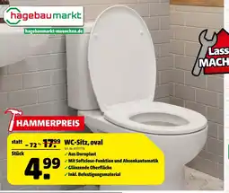 Hagebau Wc-sitz, oval Angebot