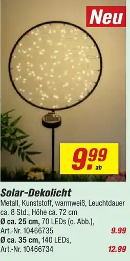 toom Baumarkt Solar-dekolicht Angebot