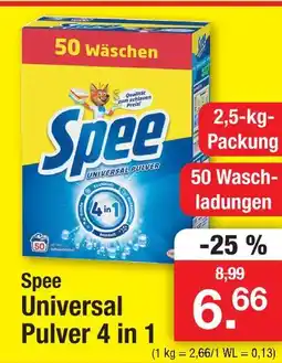 Zimmermann Spee universal pulver 4 in 1 Angebot