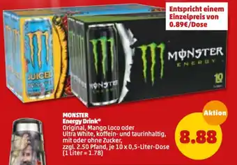 PENNY Monster Energy Drink 10x0,5 liter Angebot