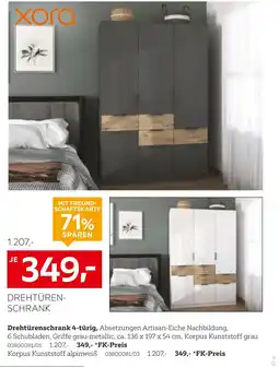 XXXLutz Xora drehtürenschrank 4-türig Angebot