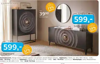 Landscape highboard