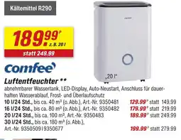 toom Baumarkt Comfee luftentfeuchter. 10 l/24 std Angebot