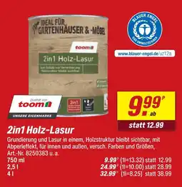 toom Baumarkt Toom 2in1 holz-lasur Angebot