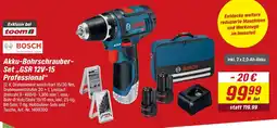 toom Baumarkt Bosch akku-bohrschrauber-set „gsr 12v-15 professional“ Angebot