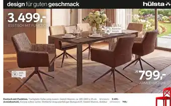 Hülsta esstisch mit funktion