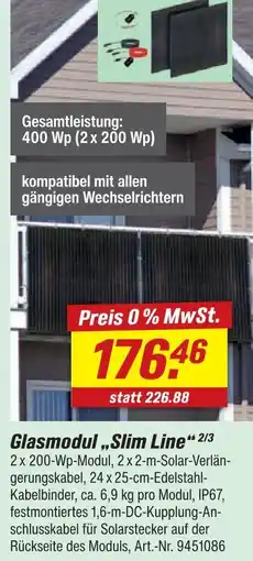 toom Baumarkt Glasmodul „slim line“ Angebot