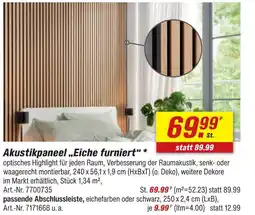 toom Baumarkt Akustikpaneel „eiche furniert“ Angebot