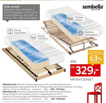 XXXLutz Sembella matratzen-set Angebot