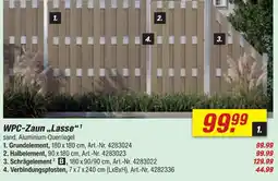 toom Baumarkt Wpc-zaun lasse grundelement Angebot