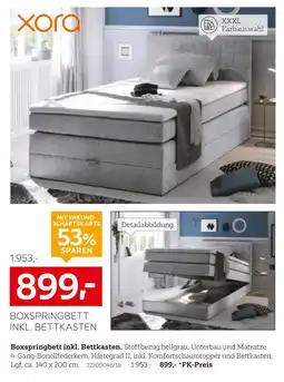 XXXLutz Xora boxspringbett inkl. bettkasten Angebot